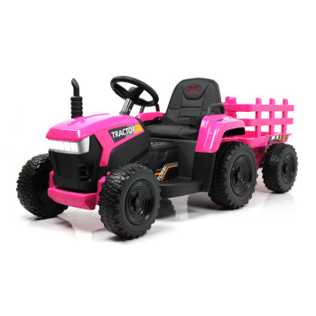 Детский электромобиль трактор H888HH розовый