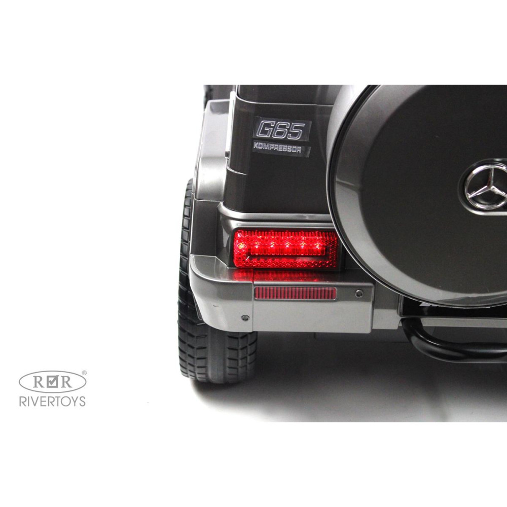 Детский электромобиль Mercedes-Benz G65 (E111EE) серый глянец