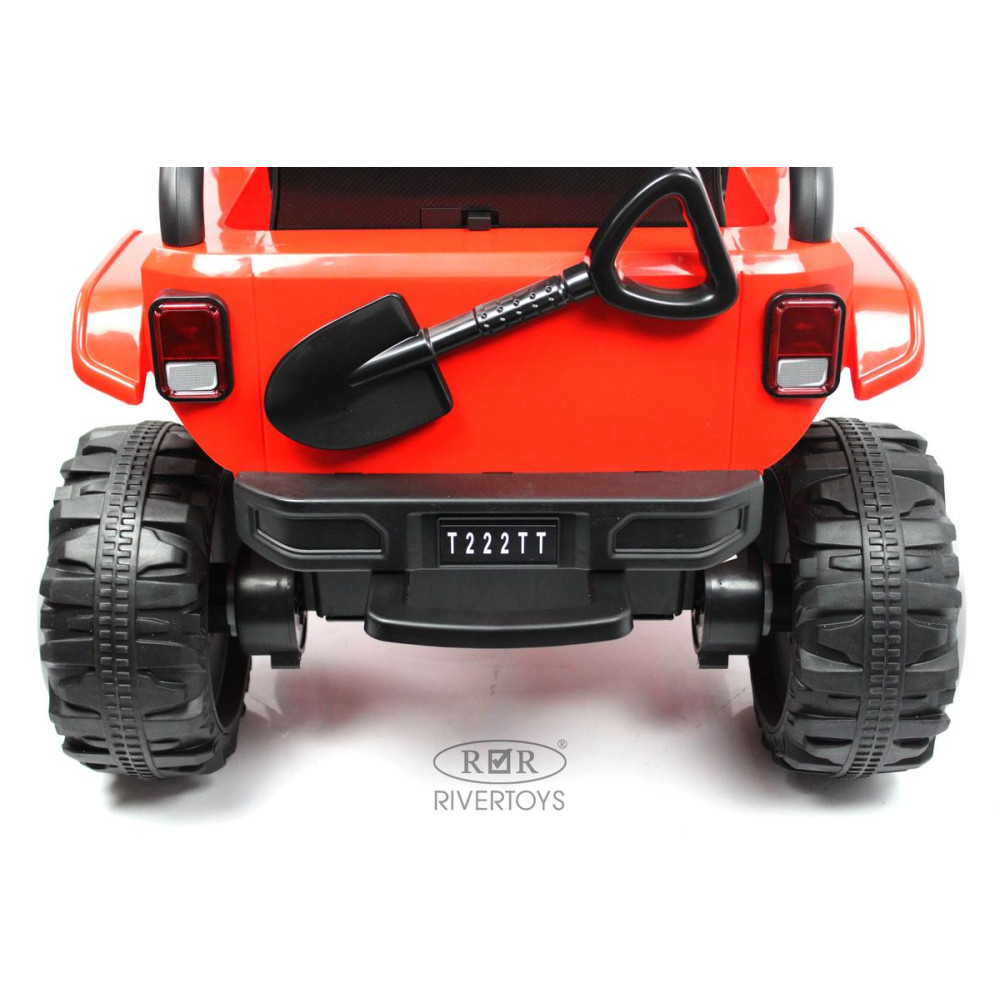 Электромобиль Jeep Wrangler T222TT 4WD красный