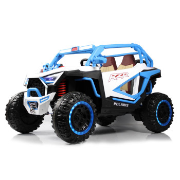 Детский электромобиль багги E001EE бело-синий