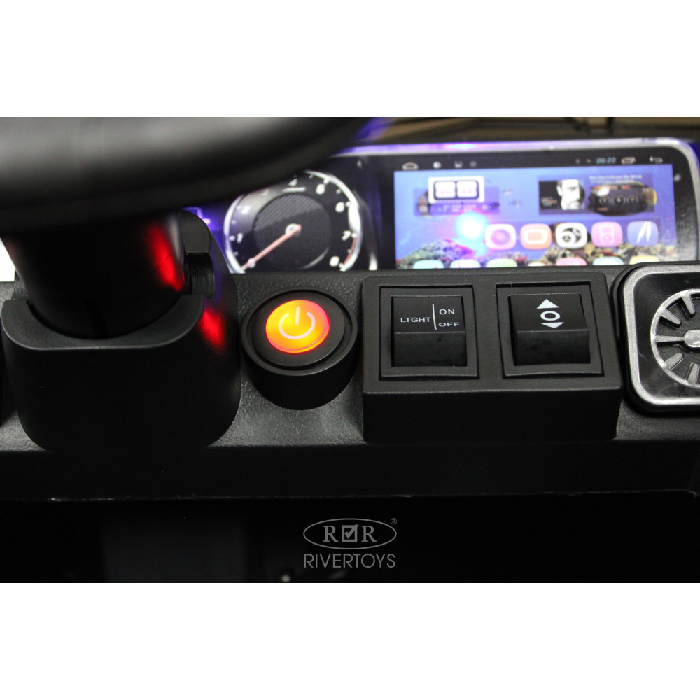 Электромобиль джип Mercedes-Benz G63 (K999KK) черный глянец