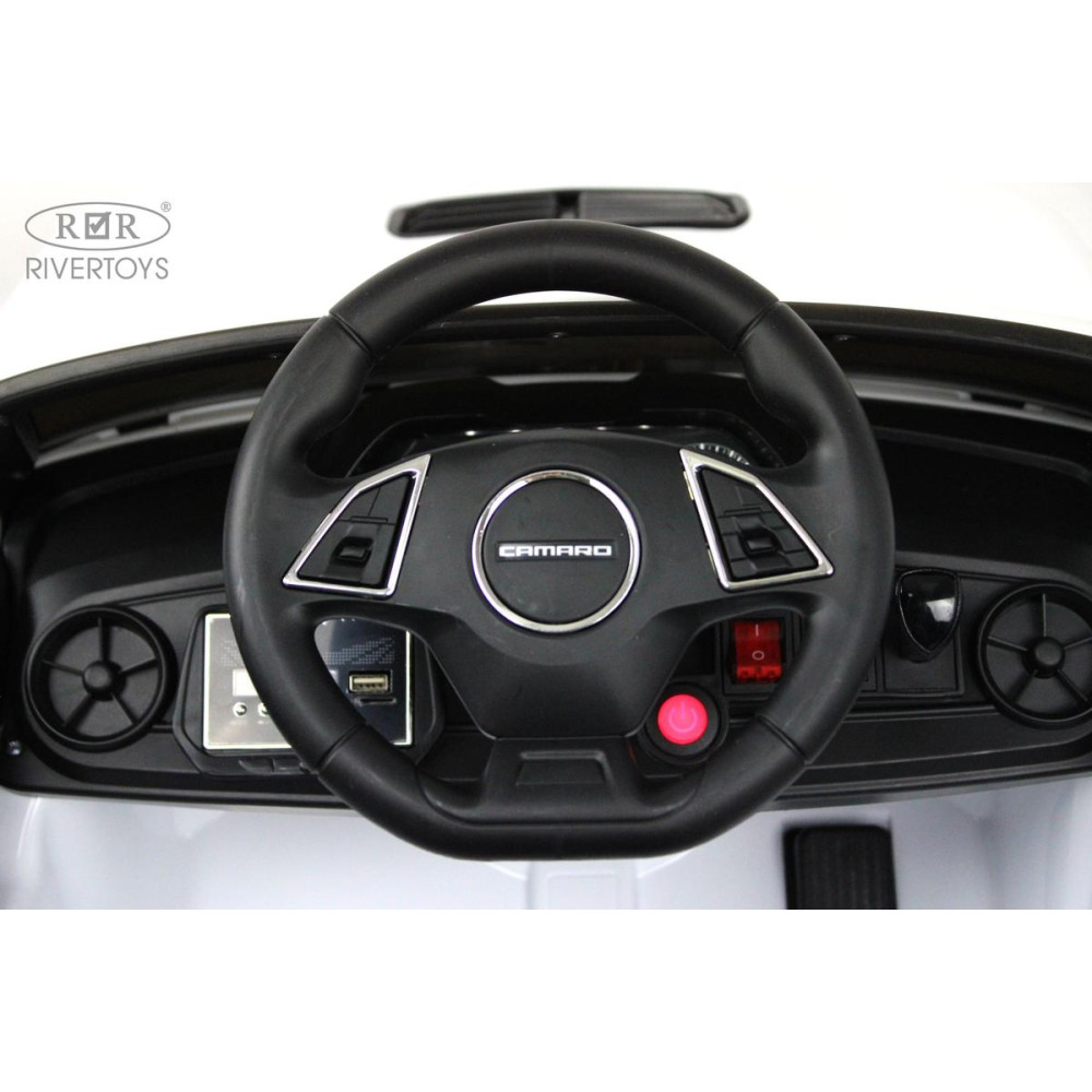 Детский электромобиль Chevrolet Camaro 2SS (HL558) белый