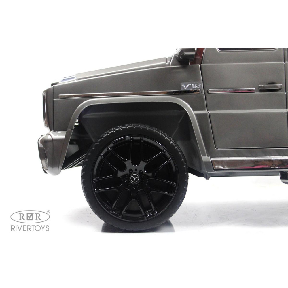 Детский электромобиль Mercedes-Benz G65 (E111EE) серый глянец
