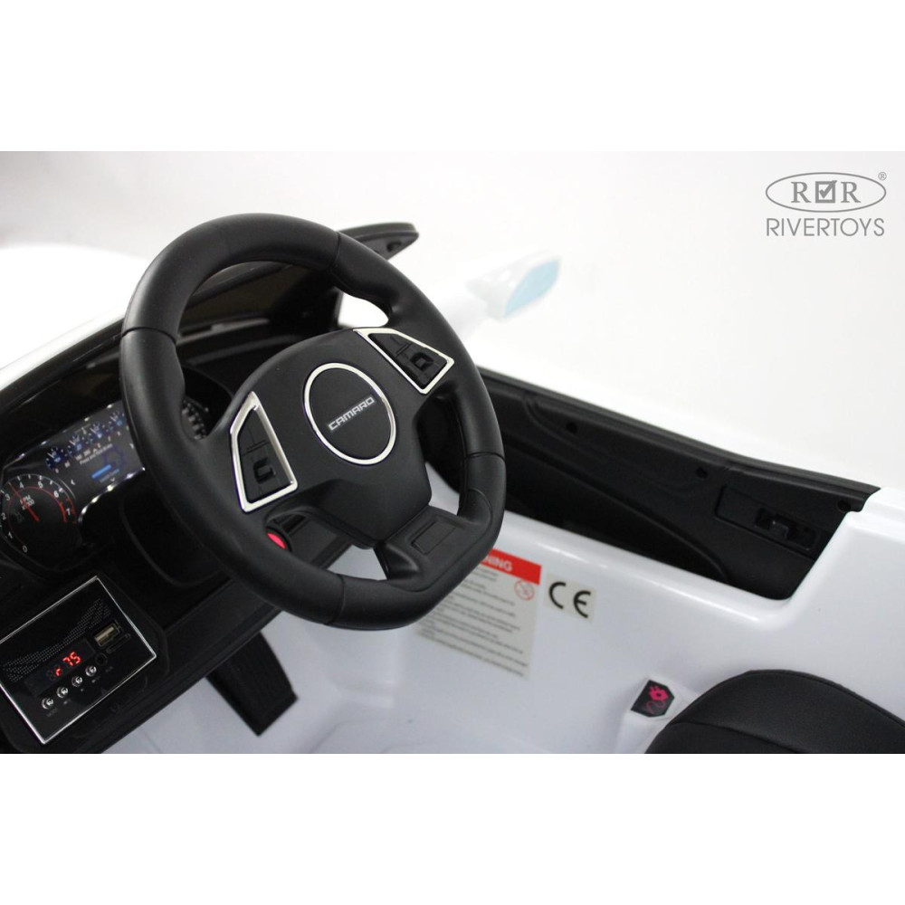 Детский электромобиль Chevrolet Camaro 2SS (HL558) белый