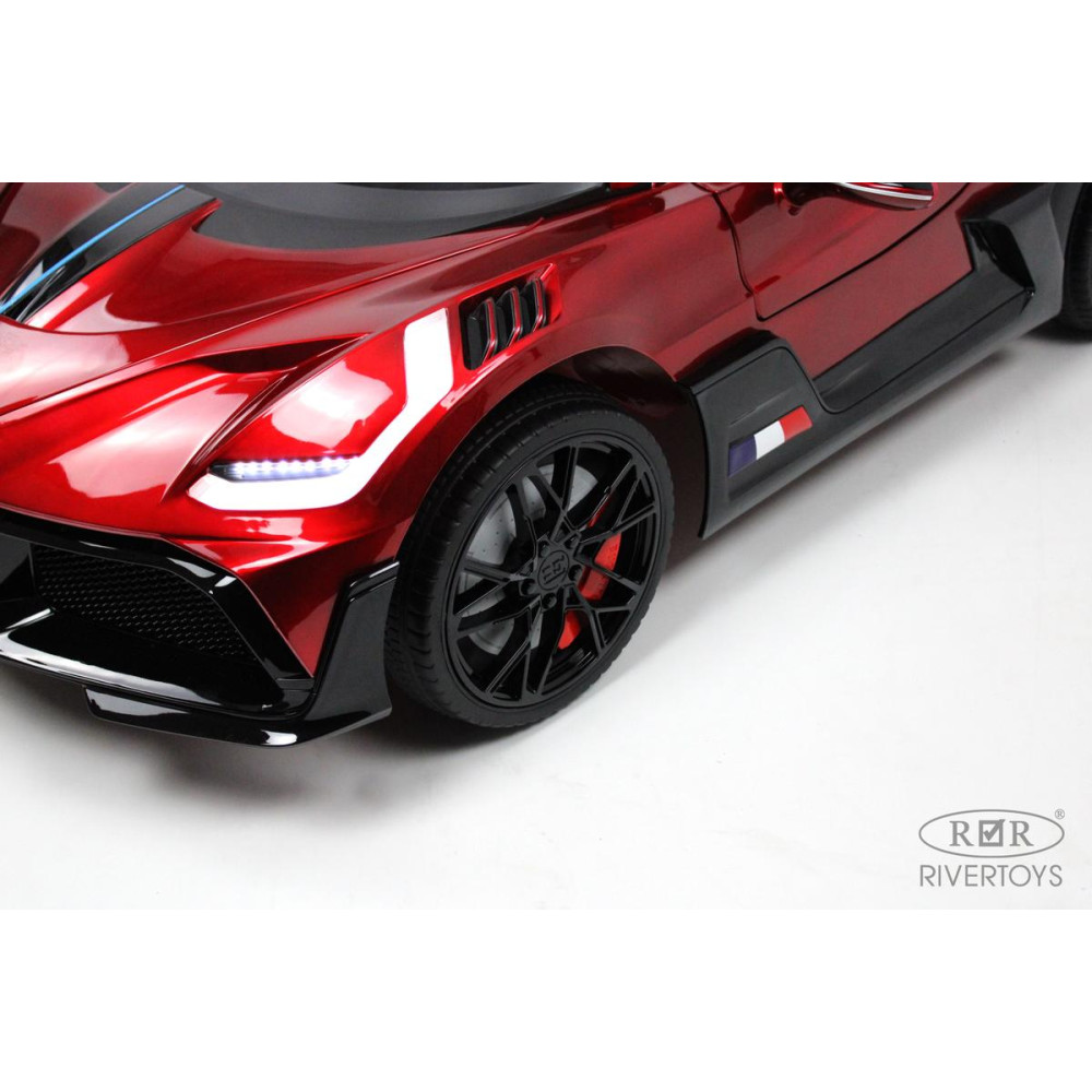 Детская машина Bugatti Divo (HL338) вишневый глянец