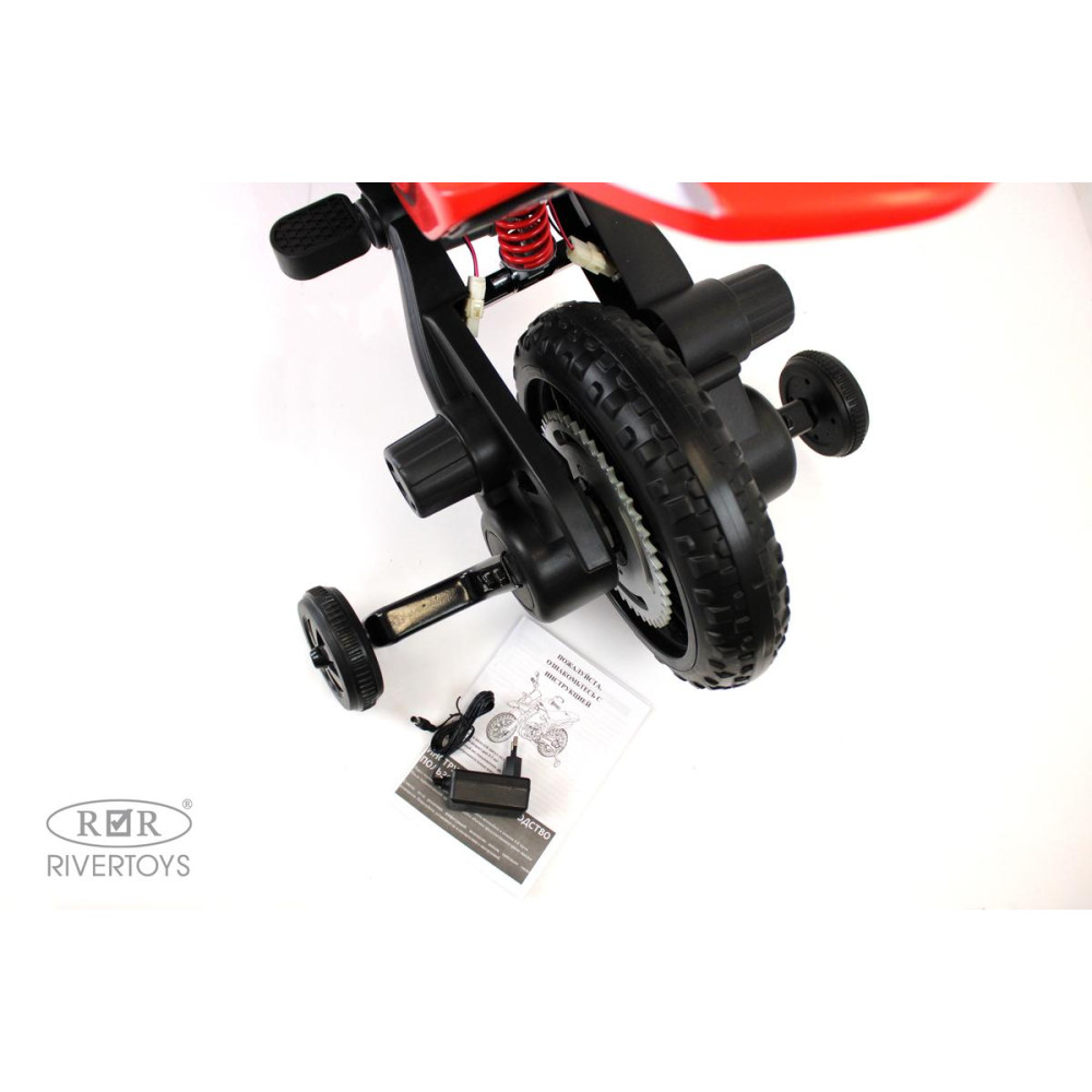 Детский электромотоцикл P444PP (S317) красный