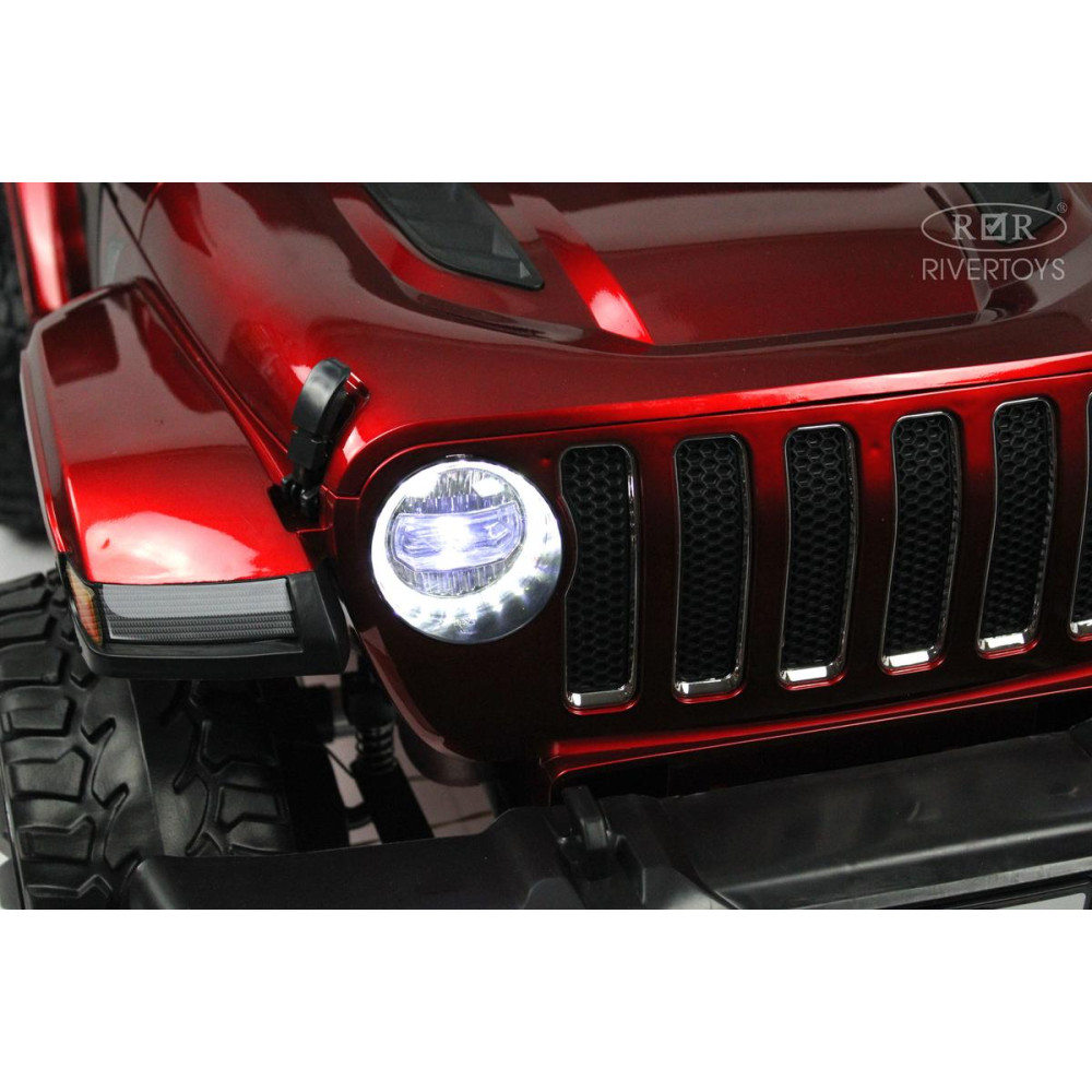Полноприводный электромобиль Jeep Rubicon X004XX красный глянец