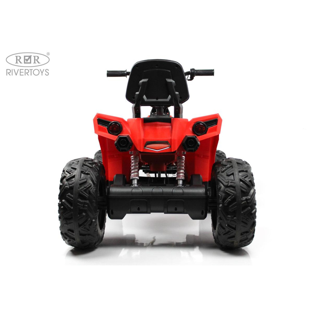 Детский электроквадроцикл A333AA 4WD красный с резиновыми колесами