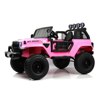 Детский электромобиль Jeep Wrangler P999BP розовый