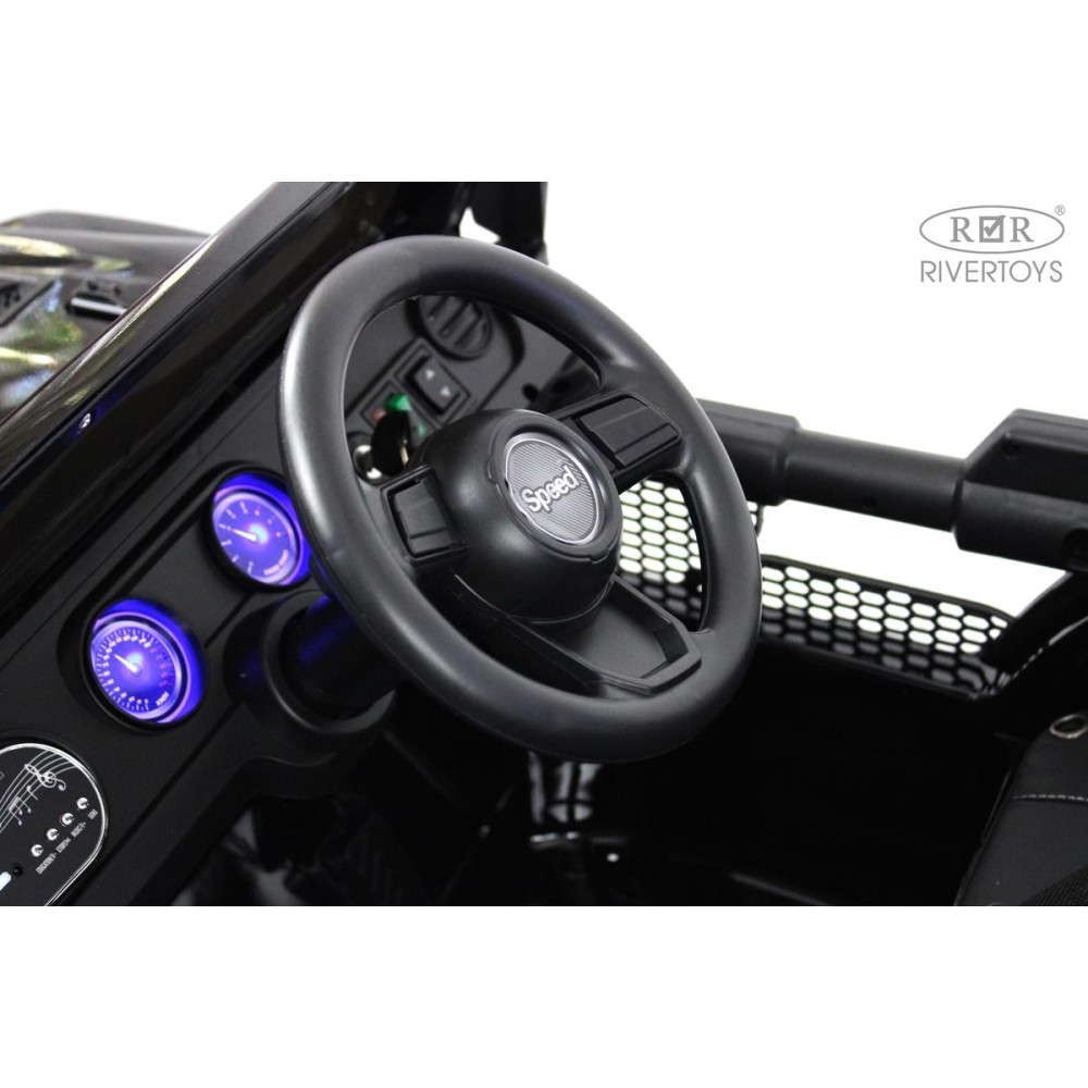Детская машина Jeep Rubicon X004XX черный глянец