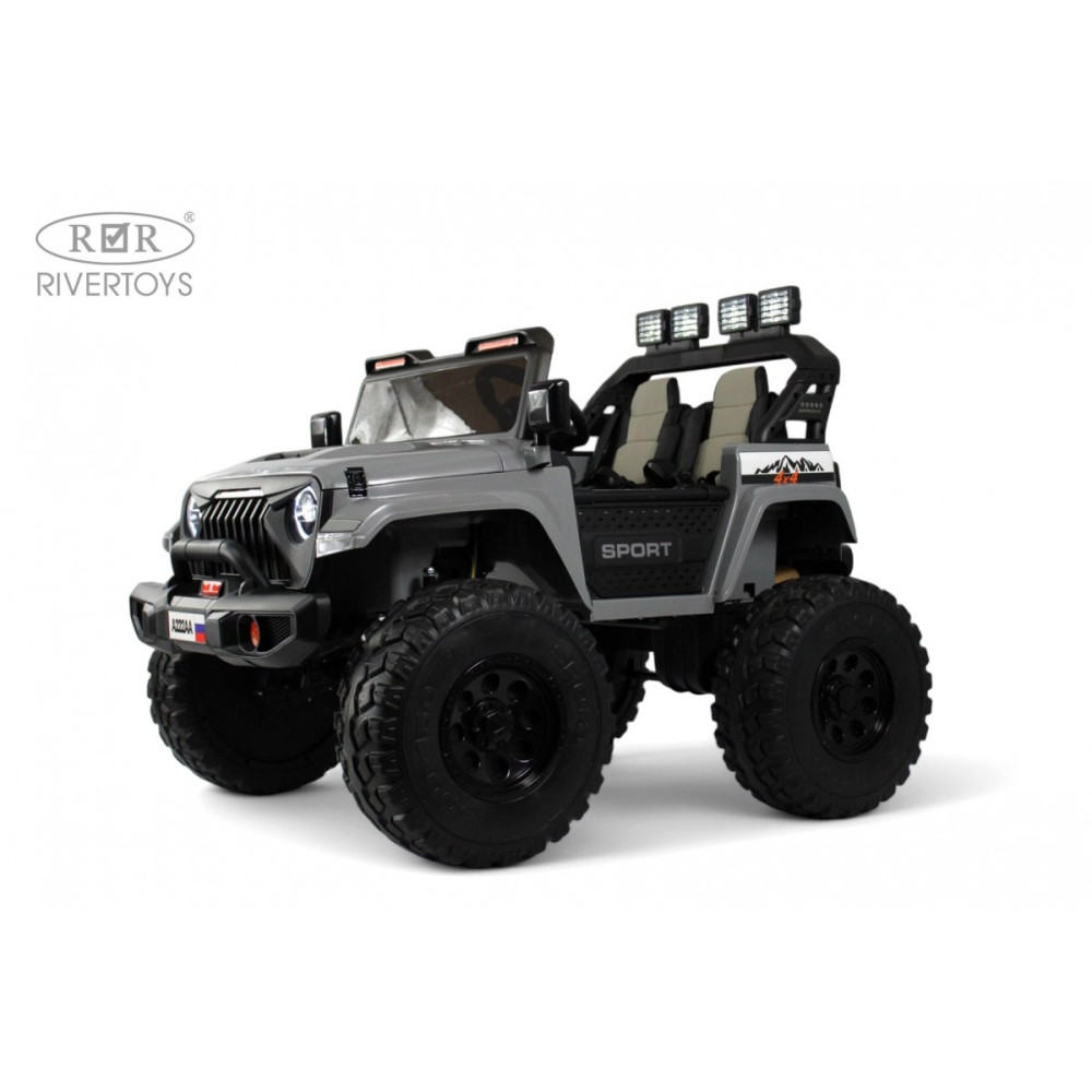 Детский электромобиль Jeep A222AA серый