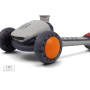 Детский самокат-беговел HB-801 бело-фиолетовый (RiverToys)