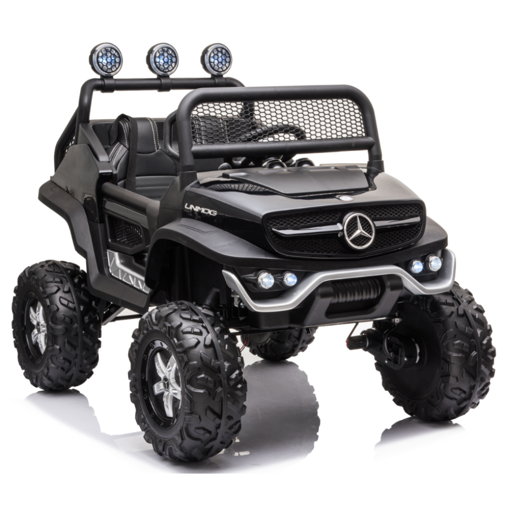 Детский электромобиль Mercedes-Benz Unimog P777BP черный глянец