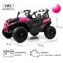 Электромобиль Buggy K777KK LUX 4WD розовый