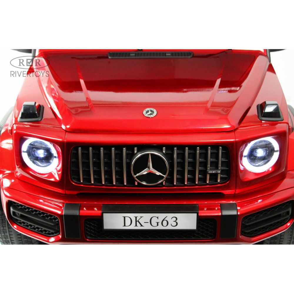 Детская машина Mercedes Benz G63 Y777YY красная, глянец