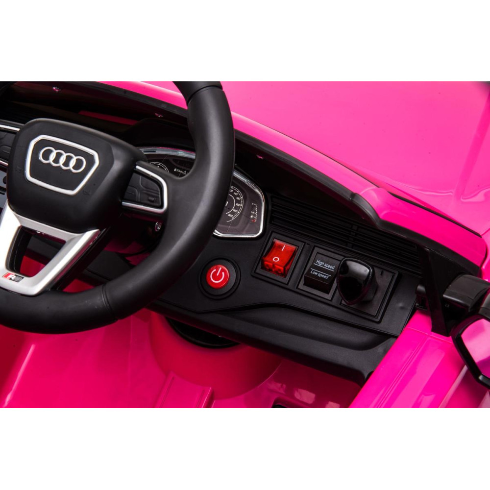 Детский электромобиль Audi RS Q8 (HL518) розовый, с пультом ДУ