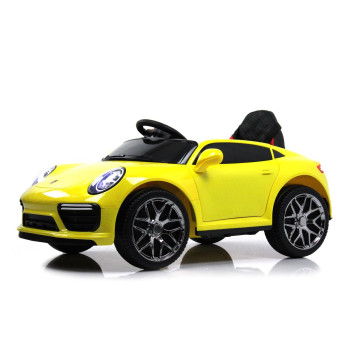 Детский электромобиль Porsche F333FF желтый глянец