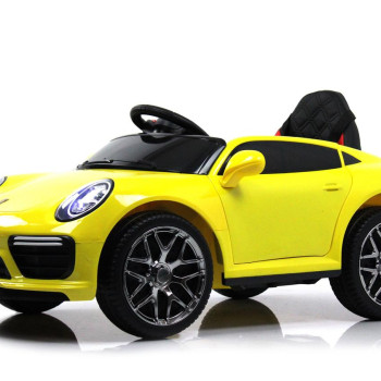 Детский электромобиль Porsche F333FF желтый глянец