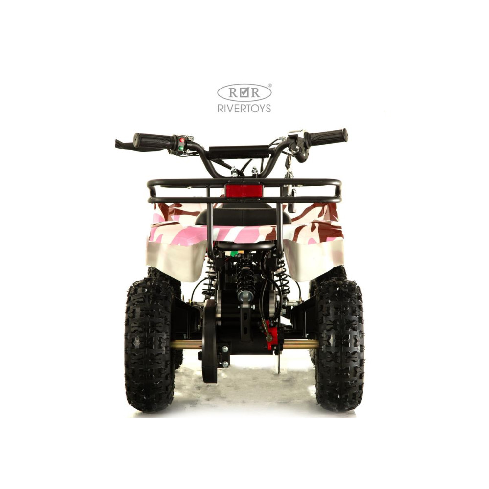 Детский электроквадроцикл TIKI с мощным двигателем 1000W/36V, розовый камуфляж