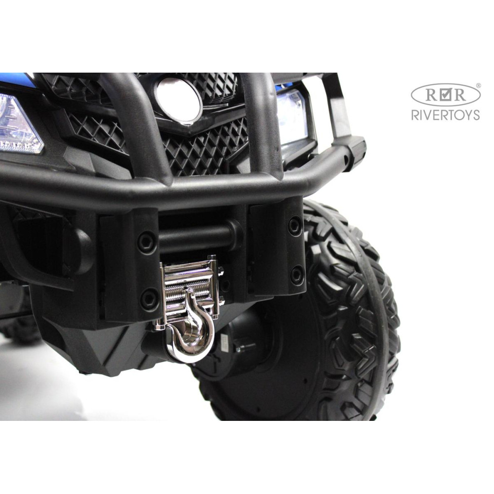 Детский электроквадроцикл T001TT 4WD синий, с пультом