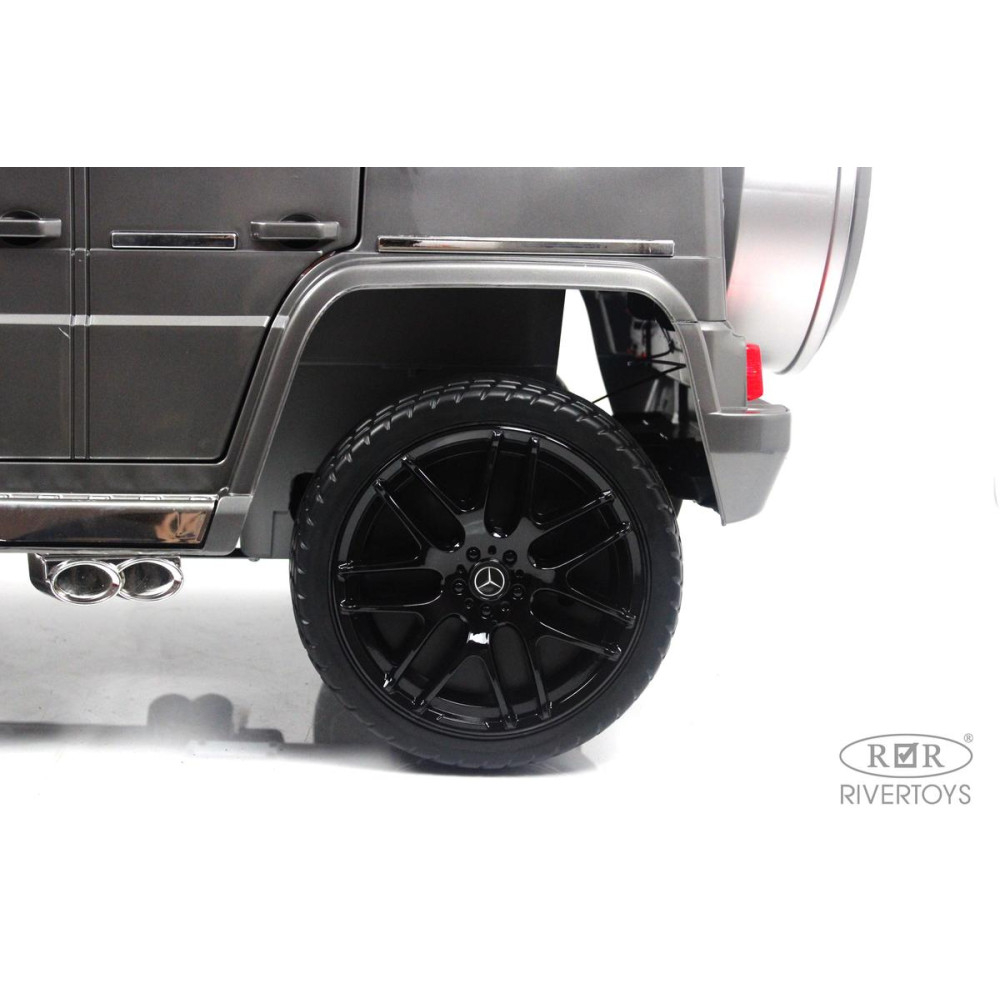 Детский электромобиль Mercedes-Benz G65 (E111EE) серый глянец