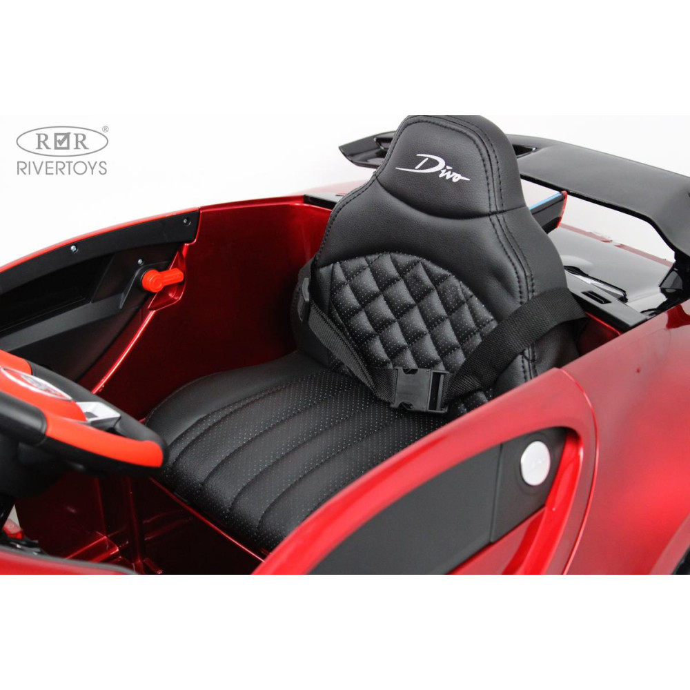 Детская машина Bugatti Divo (HL338) вишневый глянец