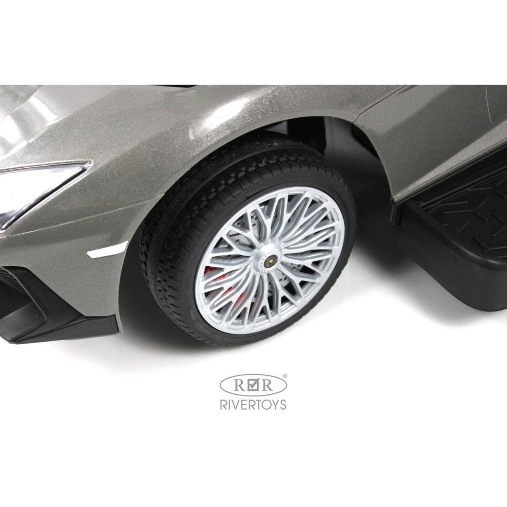 Детский толокар Lamborghini M555MM-H серый