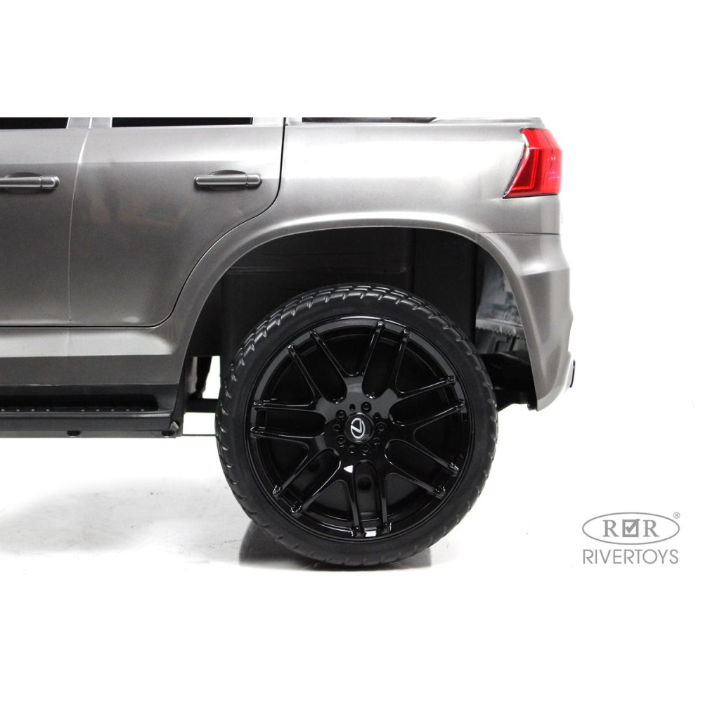 Детская машина Lexus 570 (E555EE) серый глянец с пультом