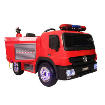 Детский электромобиль пожарная машина А222АА красный