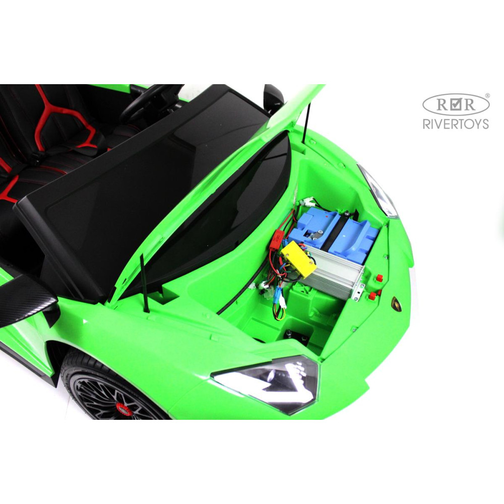 Детский электромобиль Lamborghini Aventador SV (M777MM) зеленый