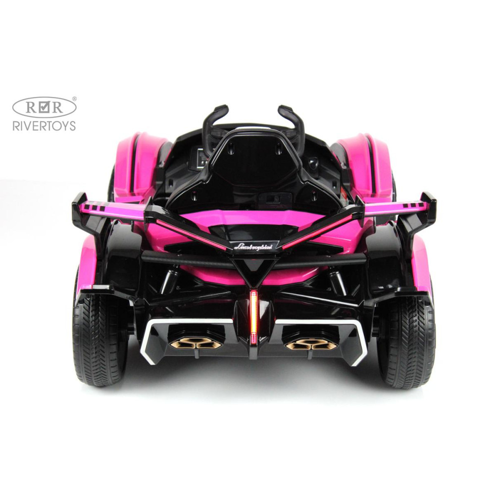 Детская машина Lamborghini GT (HL528) розовый с пультом, на резиновых колесах