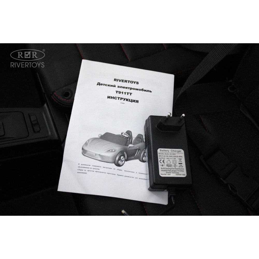 Детский электромобиль T911TT зеленый Porshe Cayman