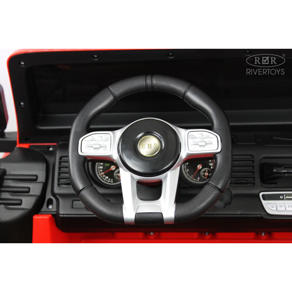 Детский электромобиль Jeep Wrangler T444TT 4WD красный