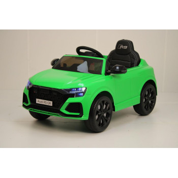 Детский электромобиль Audi RS Q8 (HL518) зеленый, с пультом ДУ