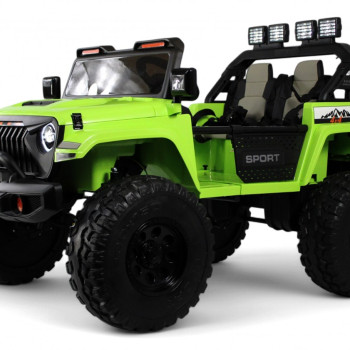 Электромобиль трансформер Jeep A222AA зеленый