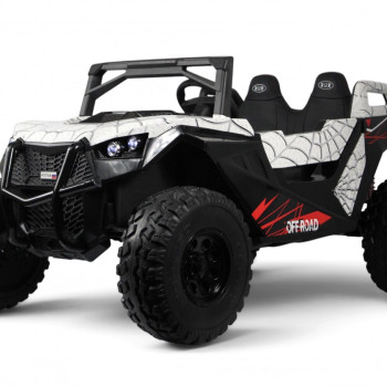 Электромобиль A707AA LUX NEW 4WD белый Spider, рестайл