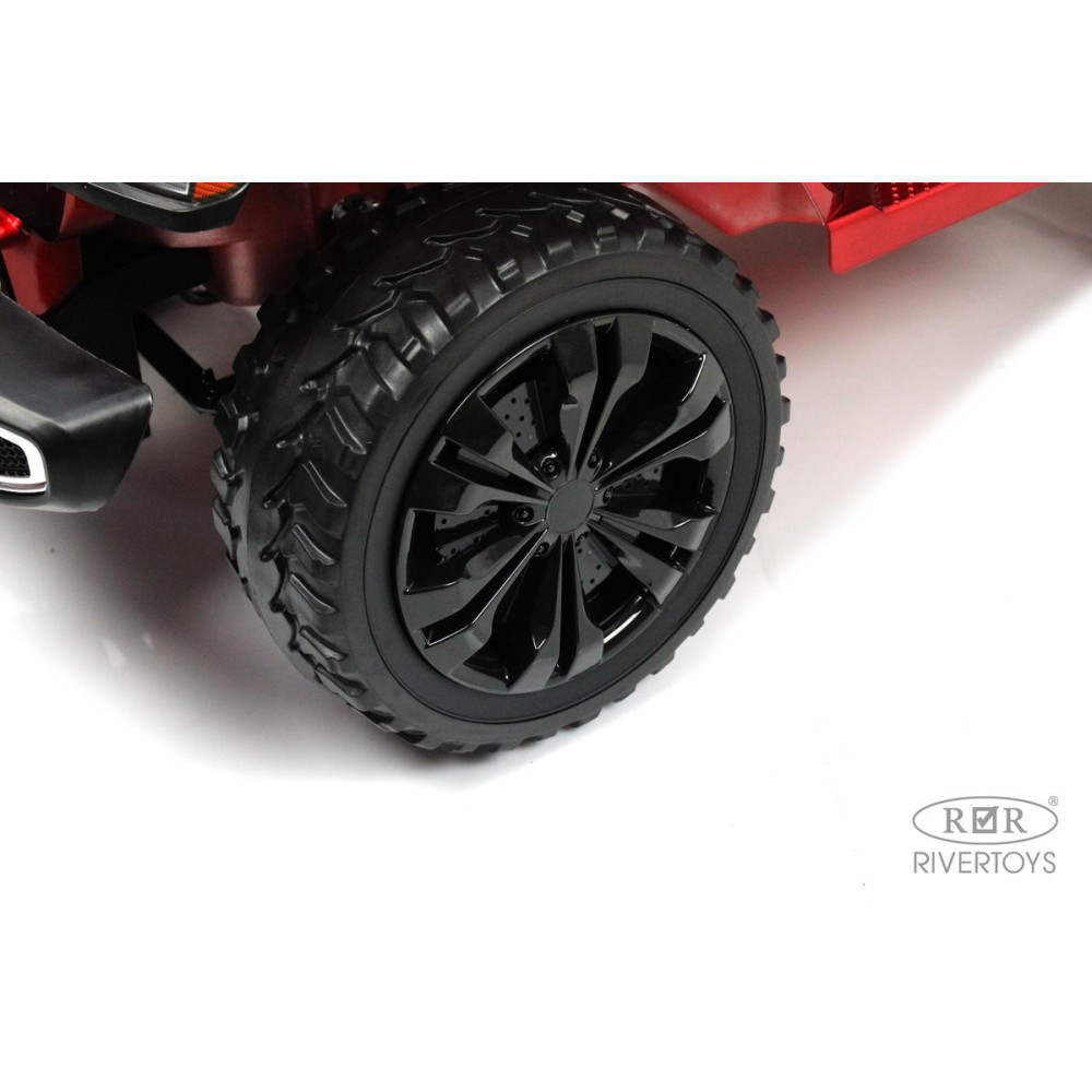 Полноприводный электромобиль Jeep Rubicon X004XX красный глянец