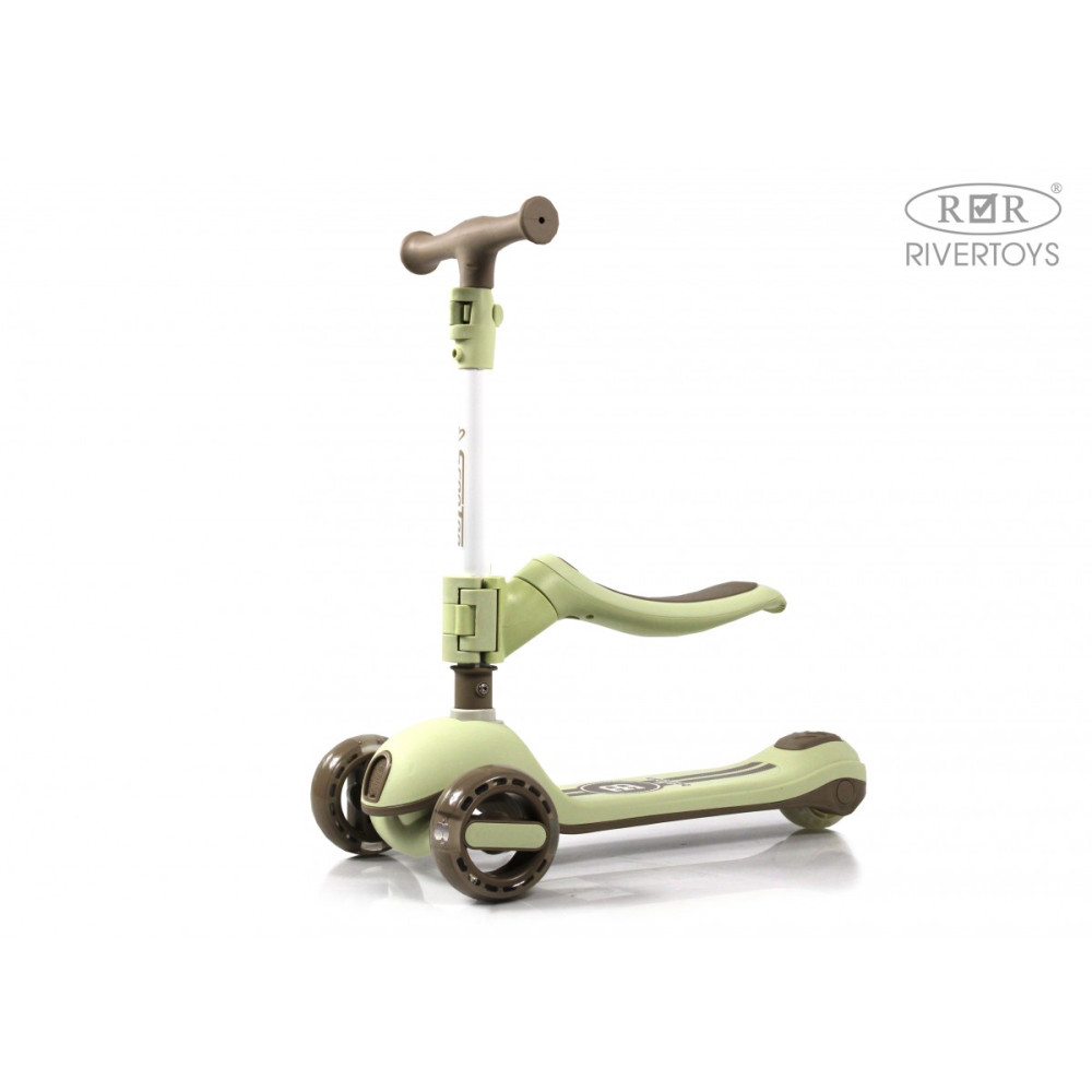 Детский самокат HB-818S зеленый