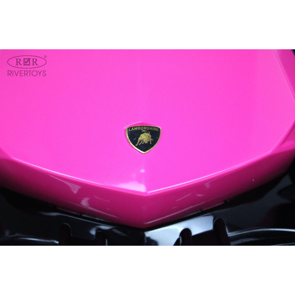 Детская машина Lamborghini GT (HL528) розовый с пультом, на резиновых колесах