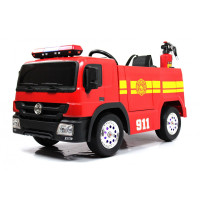 Детская пожарная машина A555AA красная, электрическая, с пультом