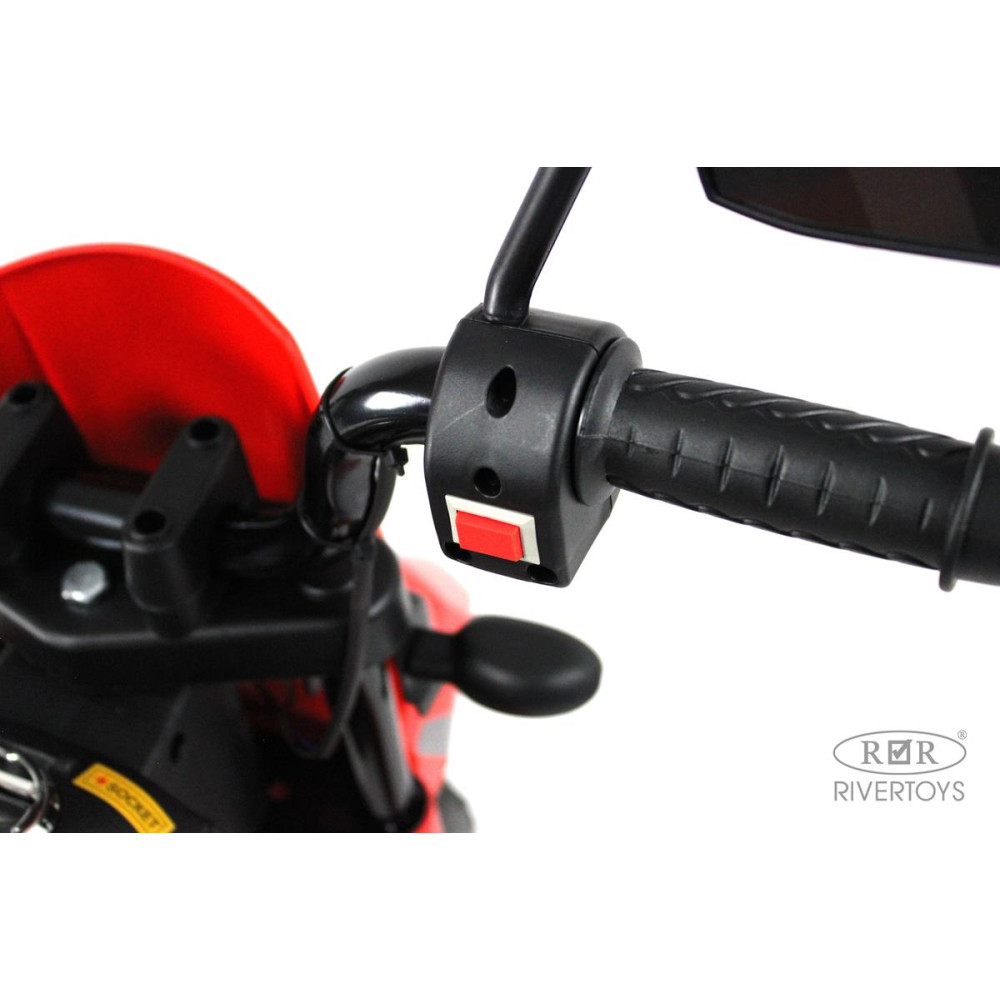 Детский электромотоцикл P444PP (S317) красный