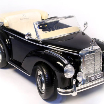Детский электромобиль Mercedes 300S черный глянец