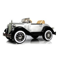 Детская машина ретро X005XX черно-серебристая