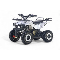 Детский квадроцикл TIGER белый спайдер, бензиновый