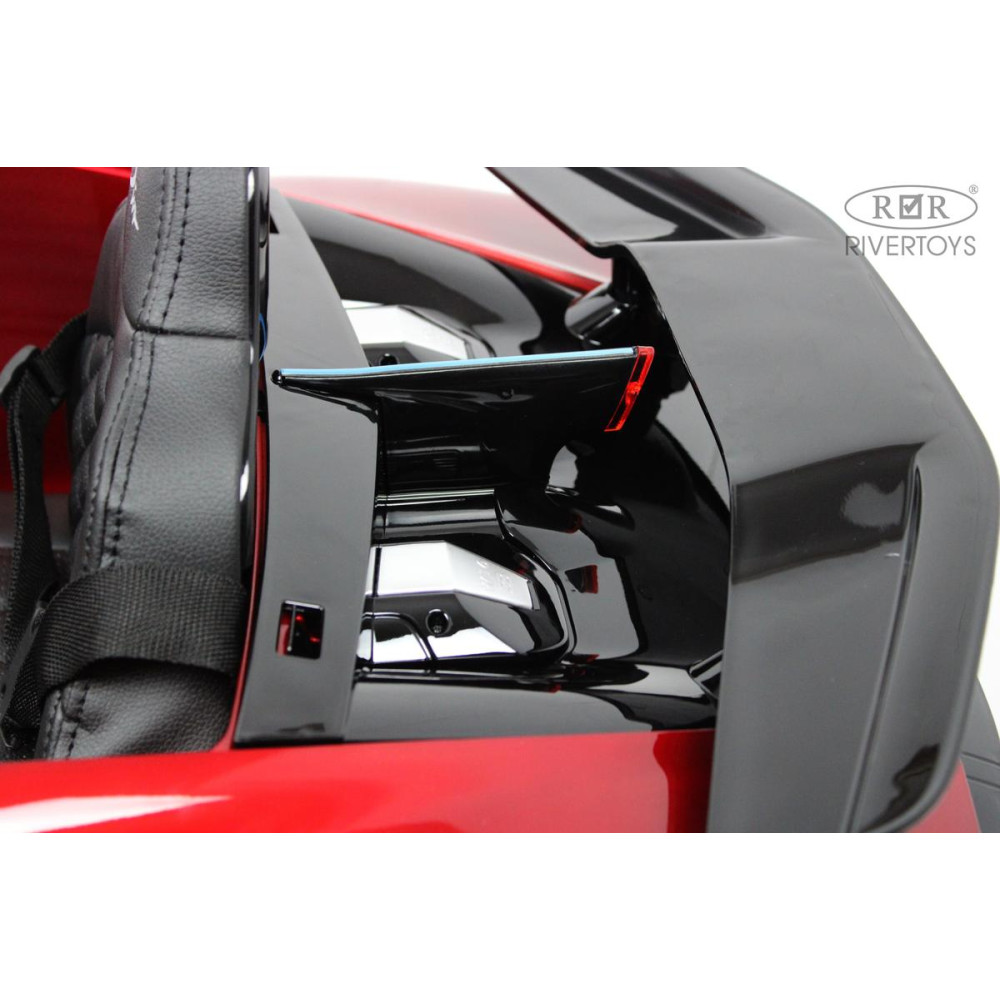 Детская машина Bugatti Divo (HL338) вишневый глянец