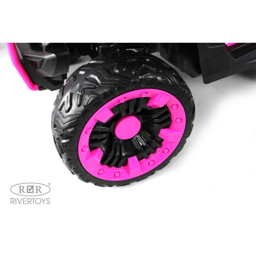 Электромобиль X707XX черно-розовый, детский