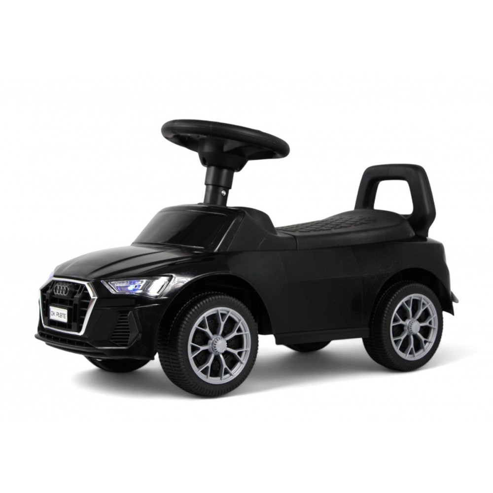 Толокар Audi Z004ZZ-A черный с музыкальным рулём и световыми фарами