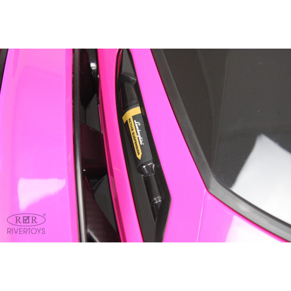 Детская машина Lamborghini GT (HL528) розовый с пультом, на резиновых колесах