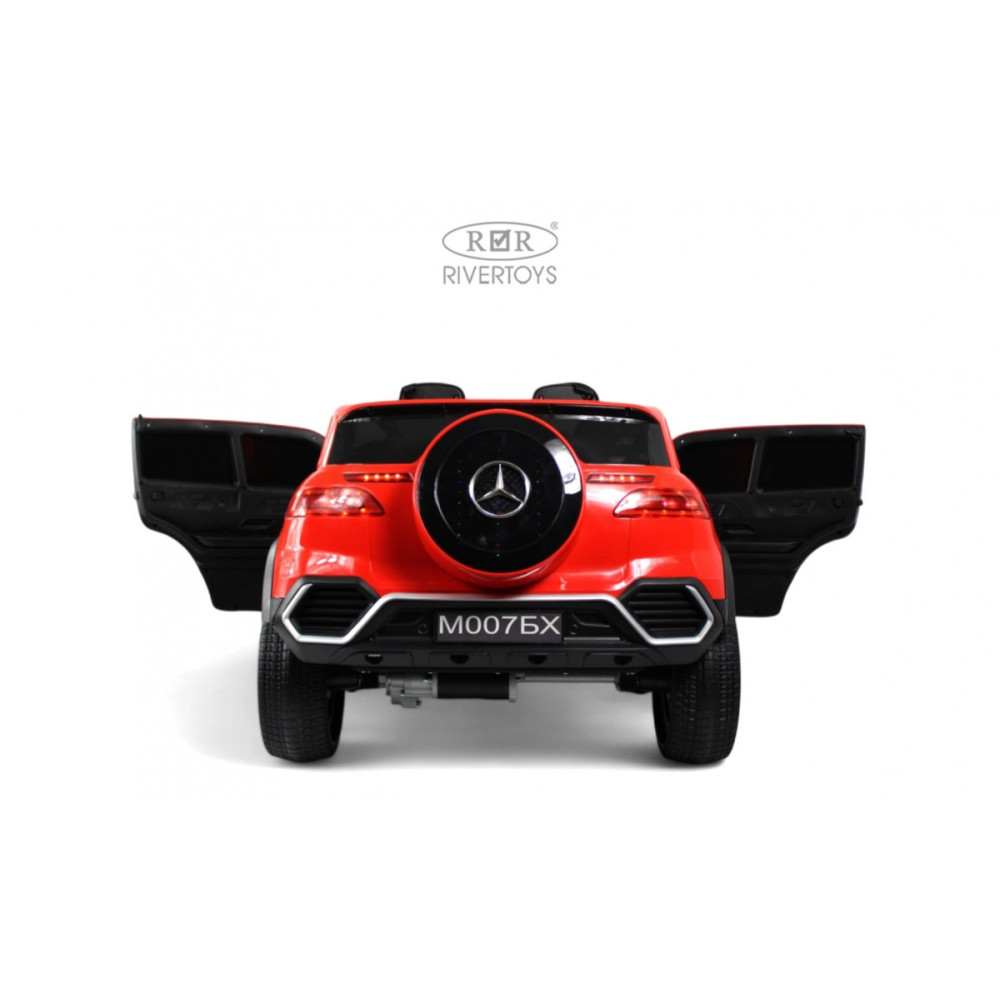 Электромобиль Mercedes М007БХ красный, скорость 12 км/ч