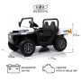Детская машина грузовик H005HH белая, 24В, 4WD